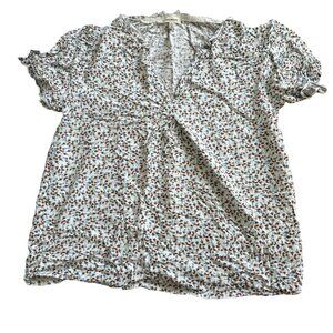 Max Studio Women’s Floral Peasant Blouse - Size M